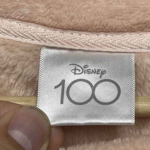 Disney 100 Minnie Mouse XL Sleepwear Sweatshirt Fleece Pajama Top Pink - Picture 3 of 6